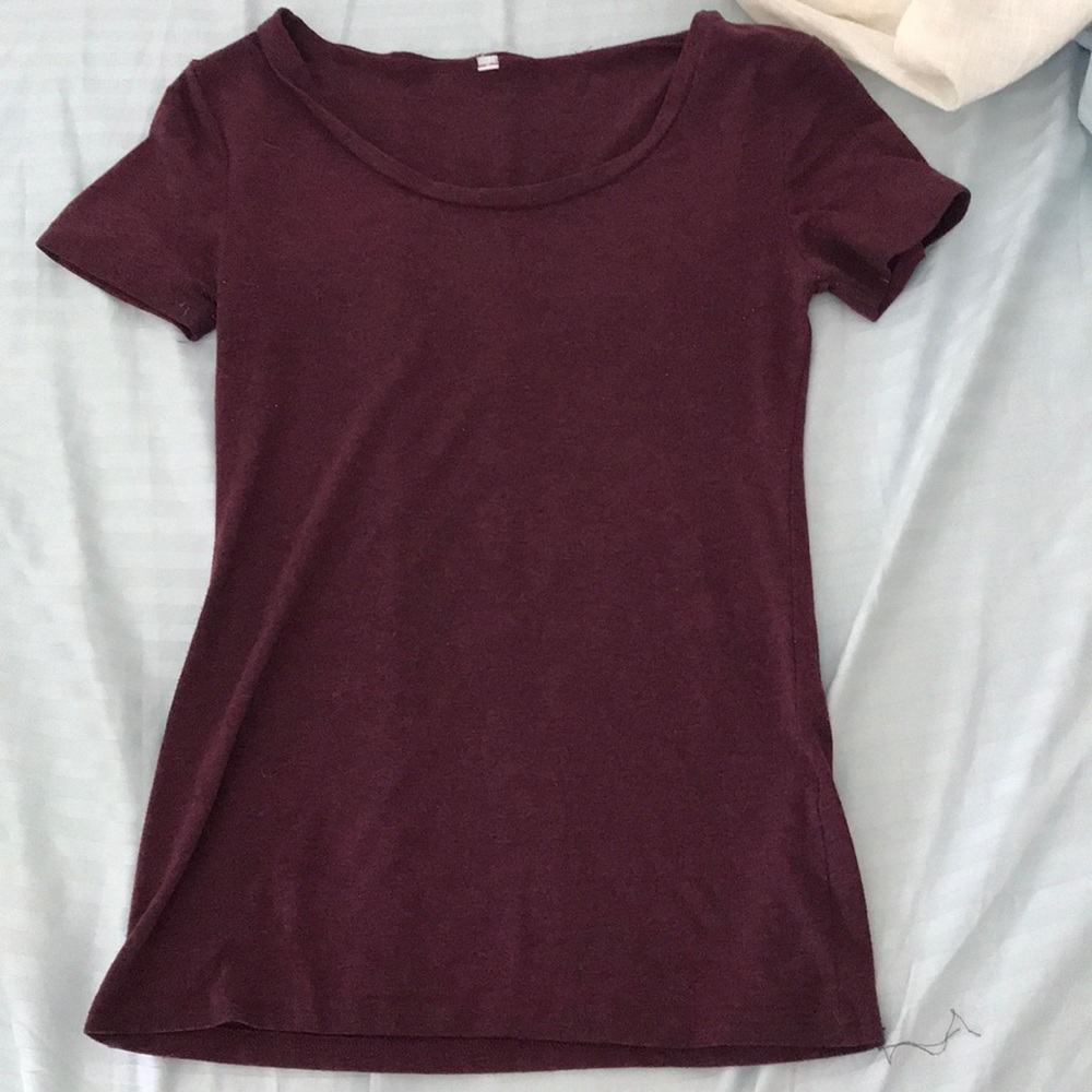 Maroon tight long top